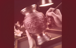 Gruertlerhandwerk erstellung einer Vase